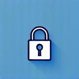 Icon representing security lock or shield